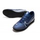 Nike Mercurial Vapor 13 Academy TF White Deep Blue Soccer Cleats