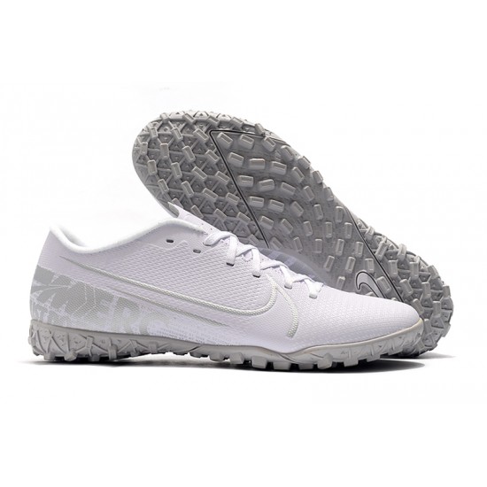 Nike Mercurial Vapor 13 Academy TF White Grey Soccer Cleats