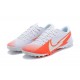 Nike Mercurial Vapor 13 Academy TF White Orange Soccer Cleats