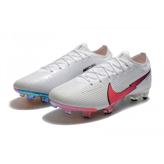 Nike Mercurial Vapor 13 Elite FG Beige White Pink Soccer Cleats