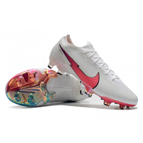 Nike Mercurial Vapor 13 Elite FG Beige White Pink Soccer Cleats