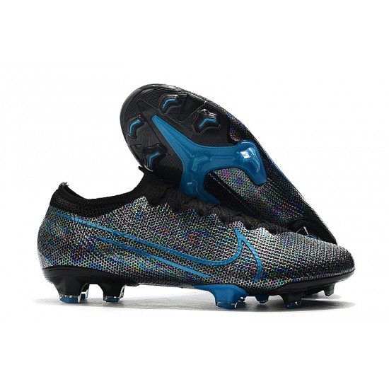 Goods That Sell Well Nike Mercurial Vapor 13 Elite FG Black Blue Soccer Cleats For Sale