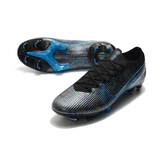 Goods That Sell Well Nike Mercurial Vapor 13 Elite FG Black Blue Soccer Cleats For Sale
