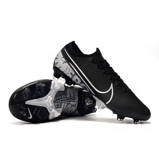 Buy the latest Nike Mercurial Vapor 13 Elite FG Black Silver Soccer Cleats Online