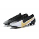 The Best Selling Line Nike Mercurial Vapor 13 Elite FG Black Silver Gold Soccer Cleats For Sale