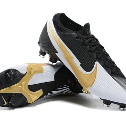 Nike Mercurial Vapor 13 Elite FG Black Silver Gold Soccer Cleats