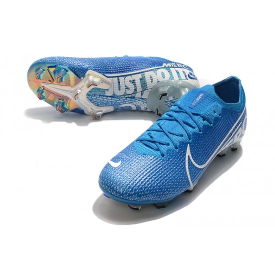 Click To Buy Nike Mercurial Vapor 13 Elite FG Blue White Soccer Cleats Shop Online