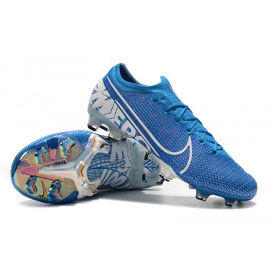 Nike Mercurial Vapor 13 Elite FG Blue White Soccer Cleats