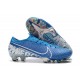 Nike Mercurial Vapor 13 Elite FG Blue White Soccer Cleats