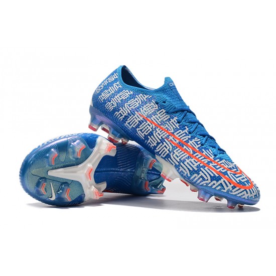 Buy And Seller Nike Mercurial Vapor 13 Elite FG Blue White Orange Soccer Cleats Online Shop