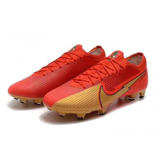 Order To Buy Nike Mercurial Vapor 13 Elite FG Deep Red Black Gold Soccer Cleats Shop Online