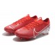 Nike Mercurial Vapor 13 Elite FG Deep Red White Soccer Cleats