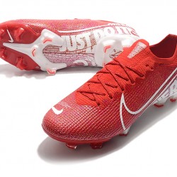 Nike Mercurial Vapor 13 Elite FG Deep Red White Soccer Cleats