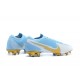 Nike Mercurial Vapor 13 Elite FG Ltblue Gold Silver Soccer Cleats