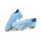 Nike Mercurial Vapor 13 Elite FG Ltblue Gold Silver Soccer Cleats