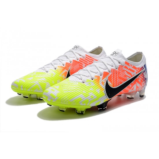 Nike Mercurial Vapor 13 Elite FG Multi White Green Black Orange Soccer Cleats