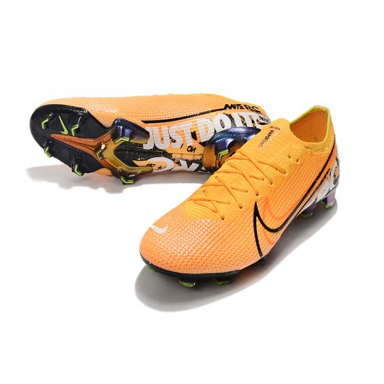 Select and Buy Nike Mercurial Vapor 13 Elite FG Orange Black White Soccer Cleats Online Shop