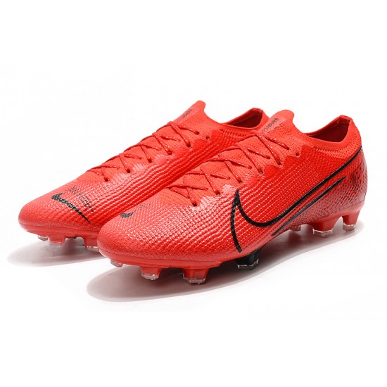 Nike Mercurial Vapor 13 Elite FG Red Black Soccer Cleats