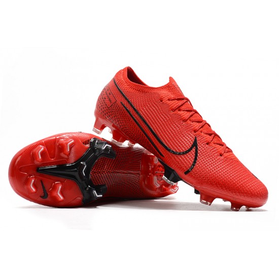 Nike Mercurial Vapor 13 Elite FG Red Black Soccer Cleats