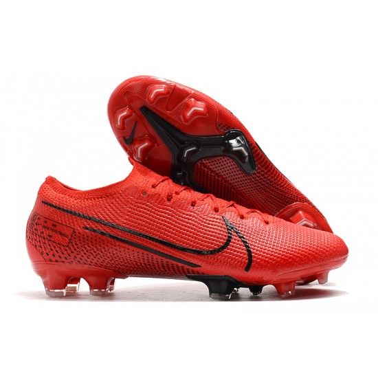 Nike Mercurial Vapor 13 Elite FG Red Black Soccer Cleats