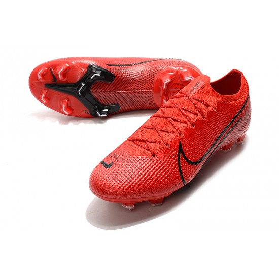 Nike Mercurial Vapor 13 Elite FG Red Black Soccer Cleats