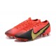 Nike Mercurial Vapor 13 Elite FG Red Black Gold Soccer Cleats