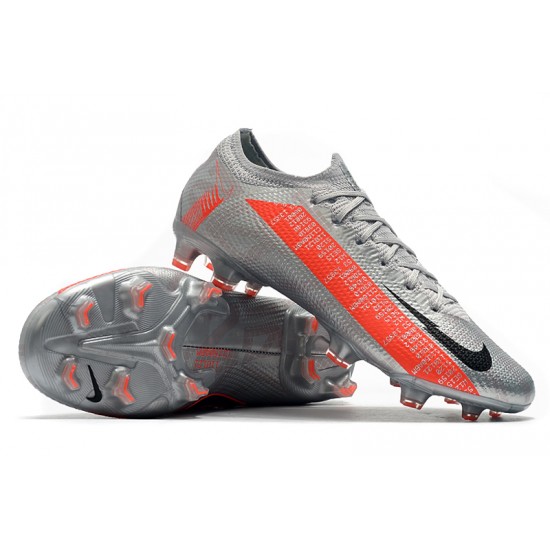 Nike Mercurial Vapor 13 Elite FG Silver Orange Black Soccer Cleats