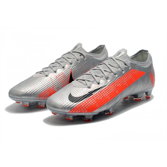 To Find A Ready Market Nike Mercurial Vapor 13 Elite FG Silver Orange Black Soccer Cleats Shop Online