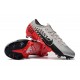 Nike Mercurial Vapor 13 Elite FG Silver Red Black Soccer Cleats