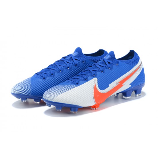 Nike Mercurial Vapor 13 Elite FG Silver Red Blue Soccer Cleats