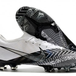 Nike Mercurial Vapor 13 Elite FG White Black Soccer Cleats