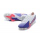 Best Quality Nike Mercurial Vapor 13 Elite FG White Blue Peach Soccer Cleats On Sale