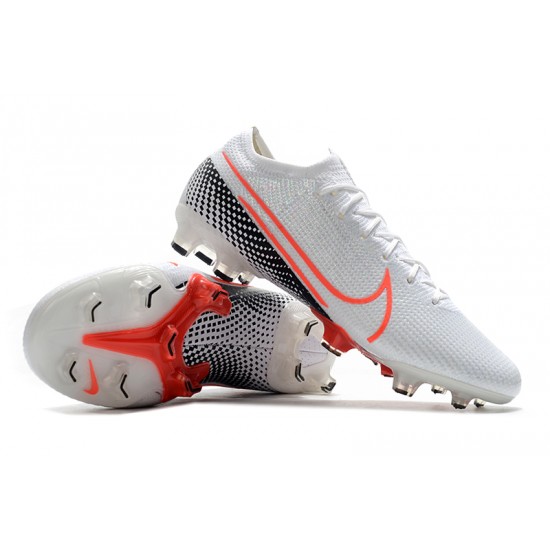 Nike Mercurial Vapor 13 Elite FG White Orange Black Soccer Cleats