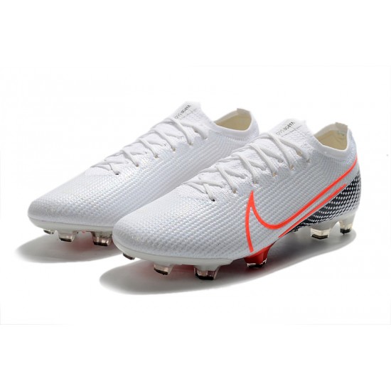 Where To Get Nike Mercurial Vapor 13 Elite FG White Orange Black Soccer Cleats Online
