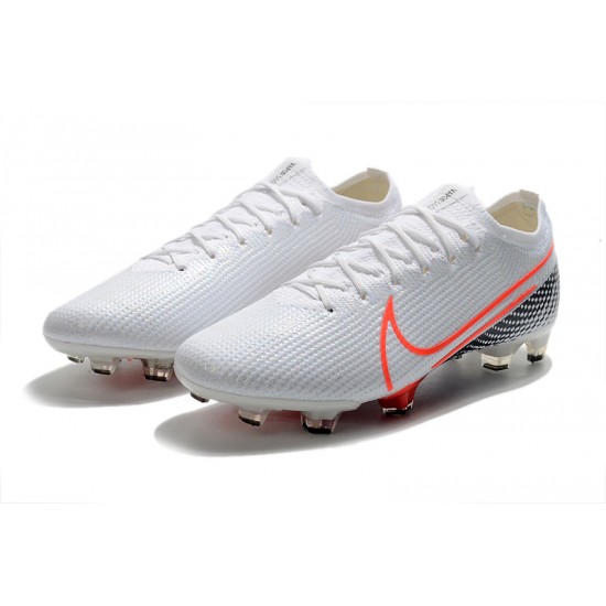 Nike Mercurial Vapor 13 Elite FG White Orange Black Soccer Cleats