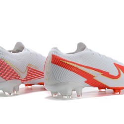 Nike Mercurial Vapor 13 Elite FG White Orange Gold Soccer Cleats