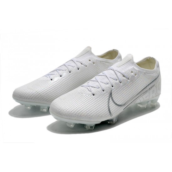 Click To Buy Nike Mercurial Vapor 13 Elite FG White Silver Soccer Cleats Shop Online