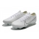 Nike Mercurial Vapor 13 Elite FG White Silver Soccer Cleats