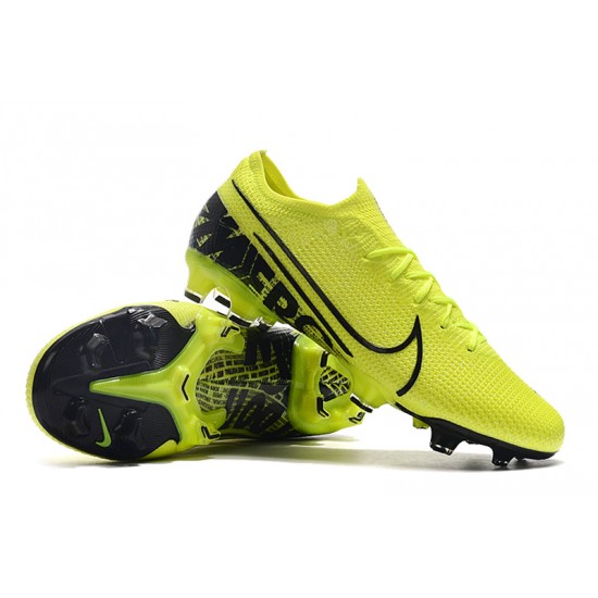 Nike Mercurial Vapor 13 Elite FG Yellow Green Black Soccer Cleats