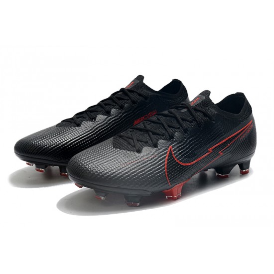 Nike Mercurial Vapor 13 Elite Korea FG Black Red Soccer Cleats