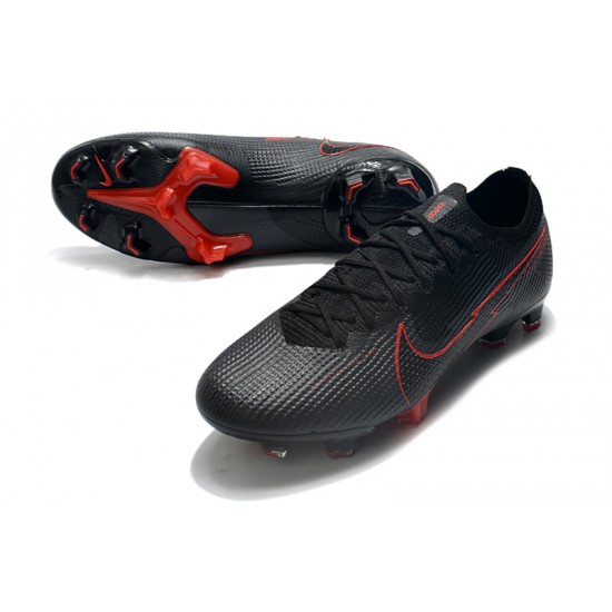 Nike Mercurial Vapor 13 Elite Korea FG Black Red Soccer Cleats