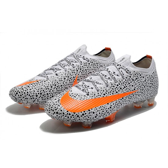 Nike Mercurial Vapor 13 Elite Korea FG Grey Silver Orange Soccer Cleats