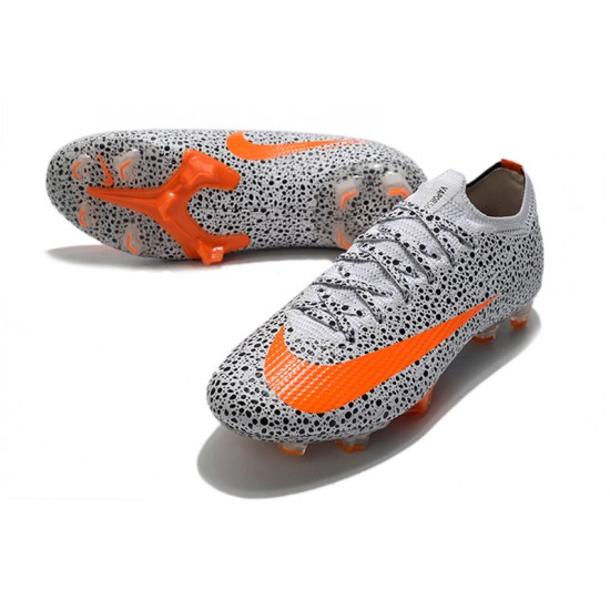 Nike Mercurial Vapor 13 Elite Korea FG Grey Silver Orange Soccer Cleats