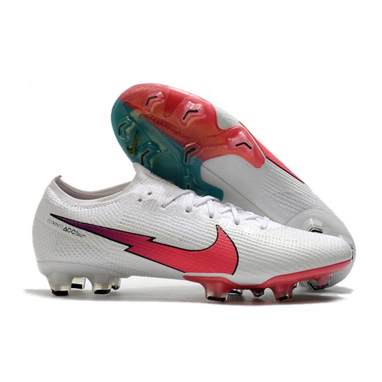 Nike Mercurial Vapor 13 Elite Korea FG White Red Ltblue Soccer Cleats