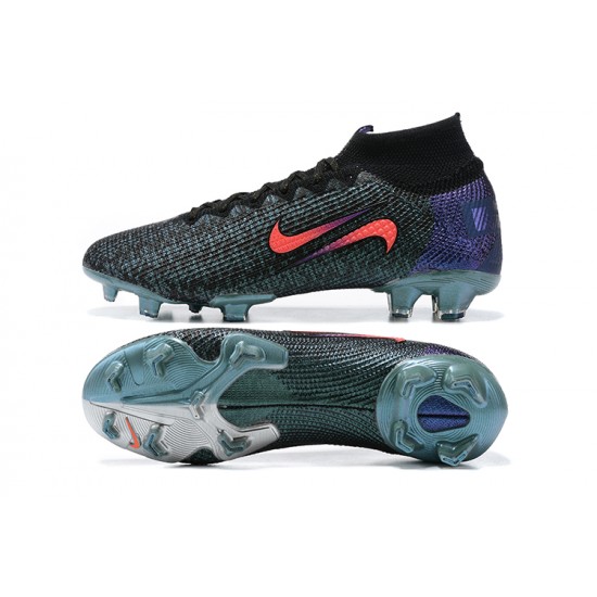Sell Like Wild Fire Nike Mercurial Vapor 13 Elite SE FG High Mens Peach Black Blue Soccer Cleats Online Shop