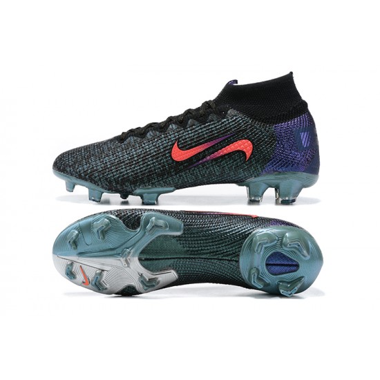 Nike Mercurial Vapor 13 Elite SE FG High Mens Peach Black Blue Soccer Cleats