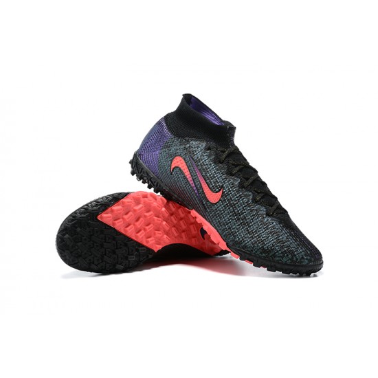 Nike Mercurial Vapor 13 Elite SE TF High Mens Pink Black Blue Soccer Cleats