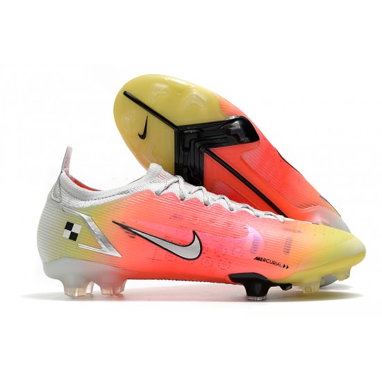 Nike Mercurial Vapor 14 Elite FG Low Mens Orange Grey White Black Soccer Cleats