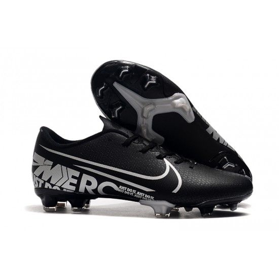 Our Top Picks Nike Mercurial Vapor XIII PRO FG Black Silver Soccer Cleats Sale