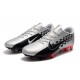 Nike Mercurial Vapor XIII PRO FG Black Silver Red Soccer Cleats